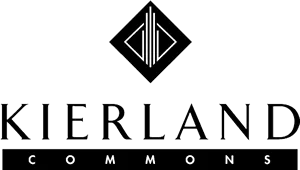 Logo of Kierland Commons with a black diamond shape featuring stylized letters above the text Kierland Commons.
